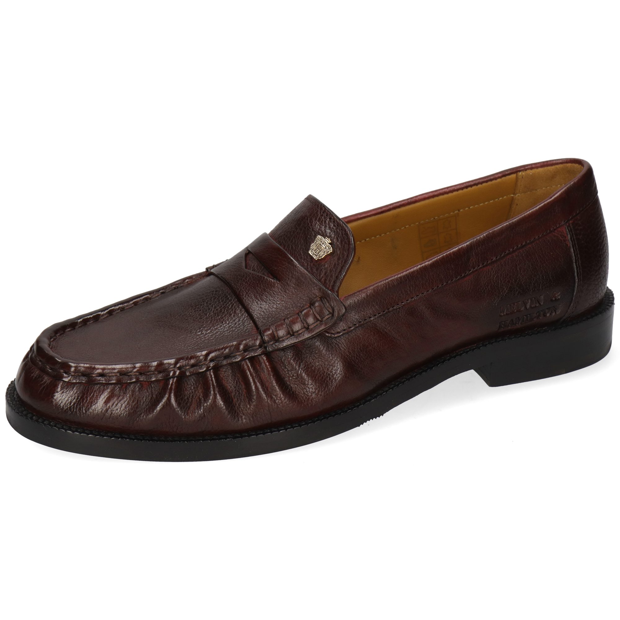 Melvin & Hamilton Kamilla 1 Leder-Loafers für Damen Loafer Flache Absätze, Echtes Leder, Vegetabile Gerbung
