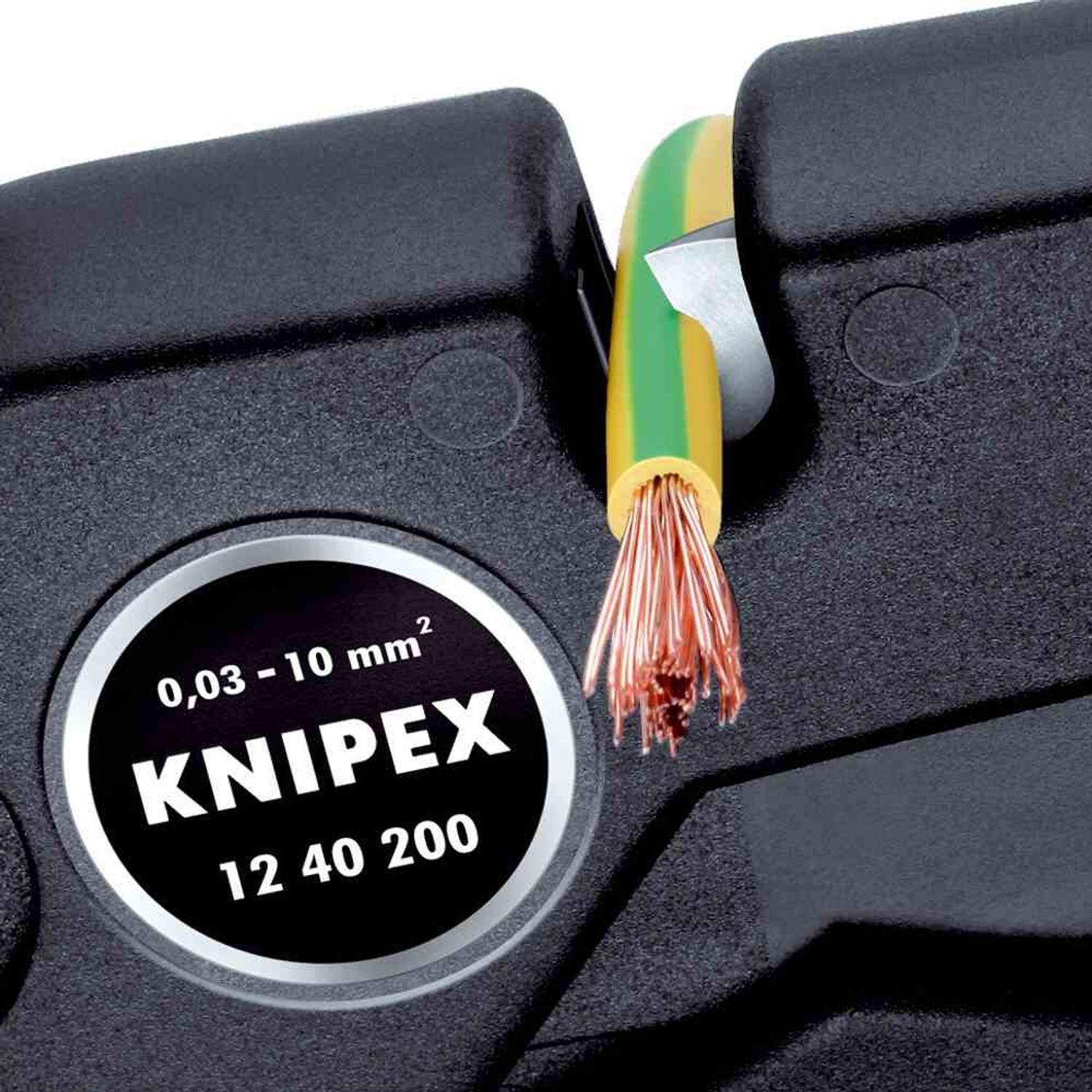 Abisolierzange, Knipex Abisolierzange 1-Komponenten 0,03-10mm²,