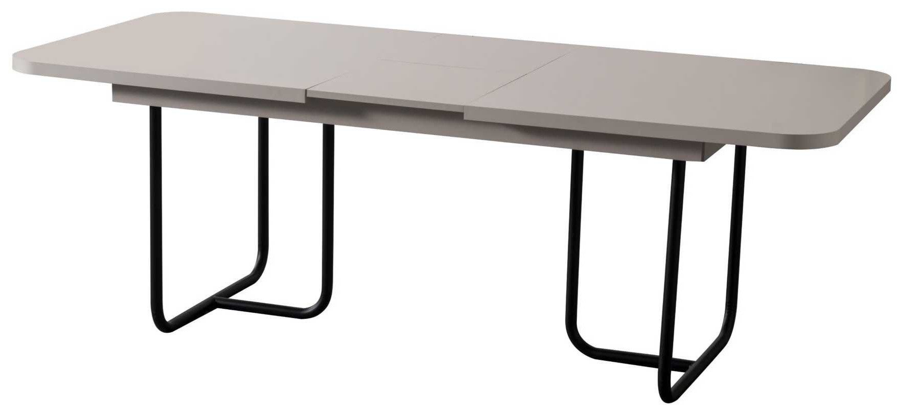 Xlmoebel Esstisch Moderner quadratischer ausziehbarer Tisch aus Holz in Weiß und Sc, Made in Europa