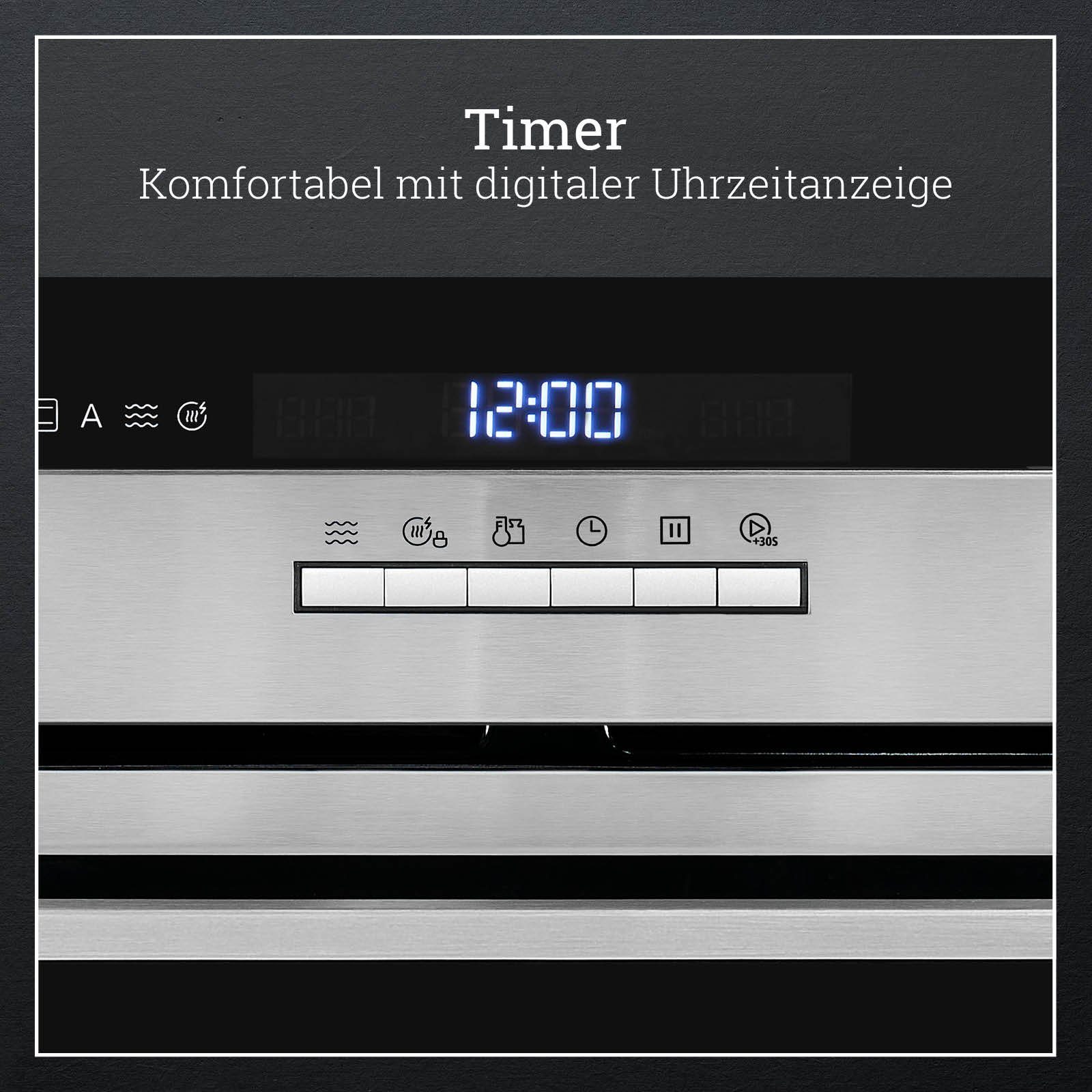 Timer G, Auftaufunktion, l, 50,00 vonReiter VREBM Grill, 4550 mit Mikrowelle Digitaler Heißluft, Backofenfunktion, Einbau-Mikrowelle