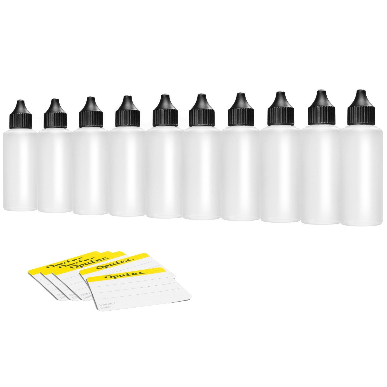 Oputec Kanister 10 x 100 ml Dosierflaschen Tropfflasche, weiche PE Kunststoff-Flaschen (Spar-Set)