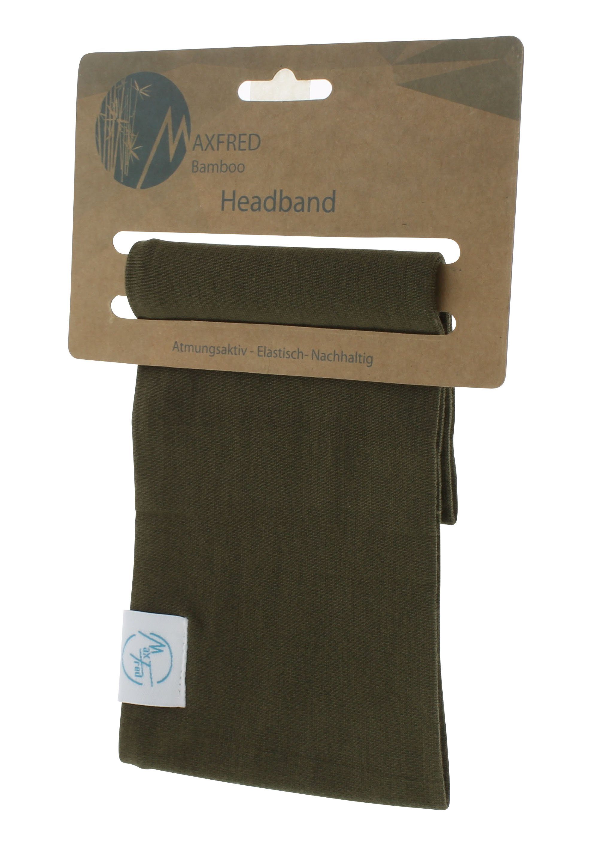 olive Geruchsaufnahme, Elastisch, Multifunktionstuch Bamboo Maxfred Stirnband green Ultraweich geringe Nachhaltig,