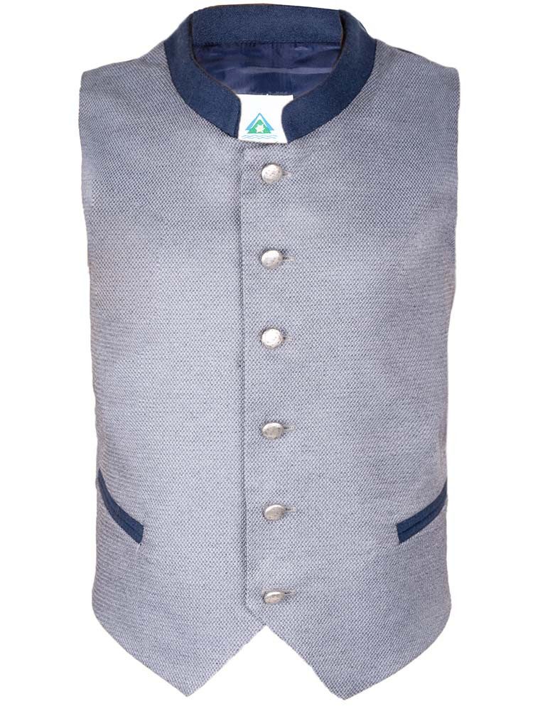 Isar-Trachten Trachtenweste Kinder Trachtenweste Fabi blau