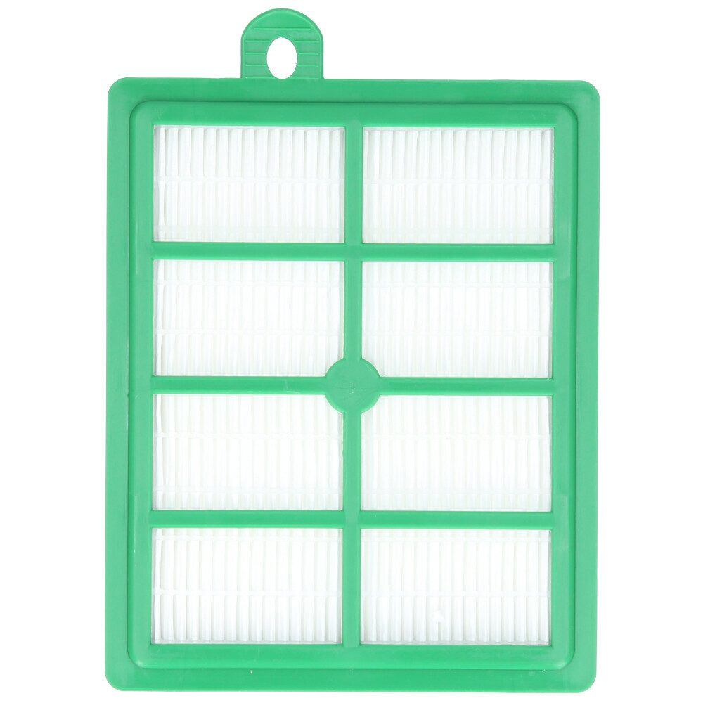 McFilter HEPA-Filter (1 Stück), passend für AEG Electrolux Philips LX7-2-ÖKO, LX7-2-CR-A, VX6-2-CR-A, H-Klasse, Filter-Lamellen, grün, Hygienefilter