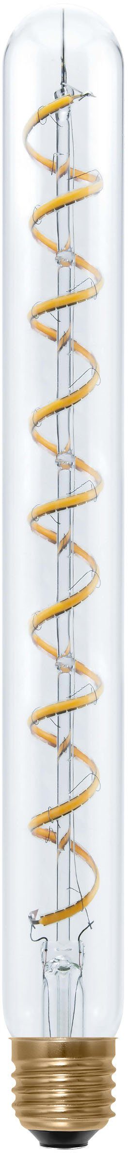 SEGULA LED-Leuchtmittel LED Long Tube 300 Curved Spirale klar, E27, Warmweiß, dimmbar, E27, Long Tube 300 Curved Spirale, klar