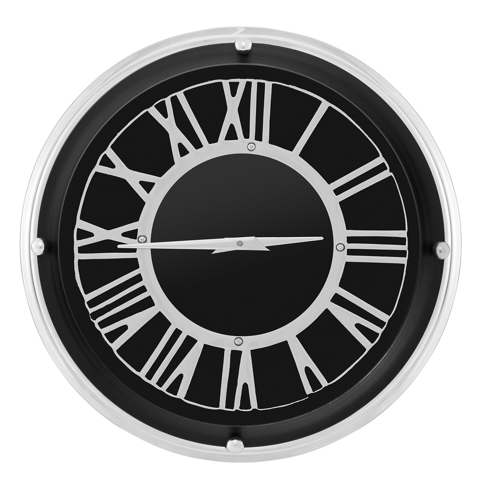 COSTWAY Wanduhr (ohne Tickgeräusche, große Funkuhr, günstig online kaufen