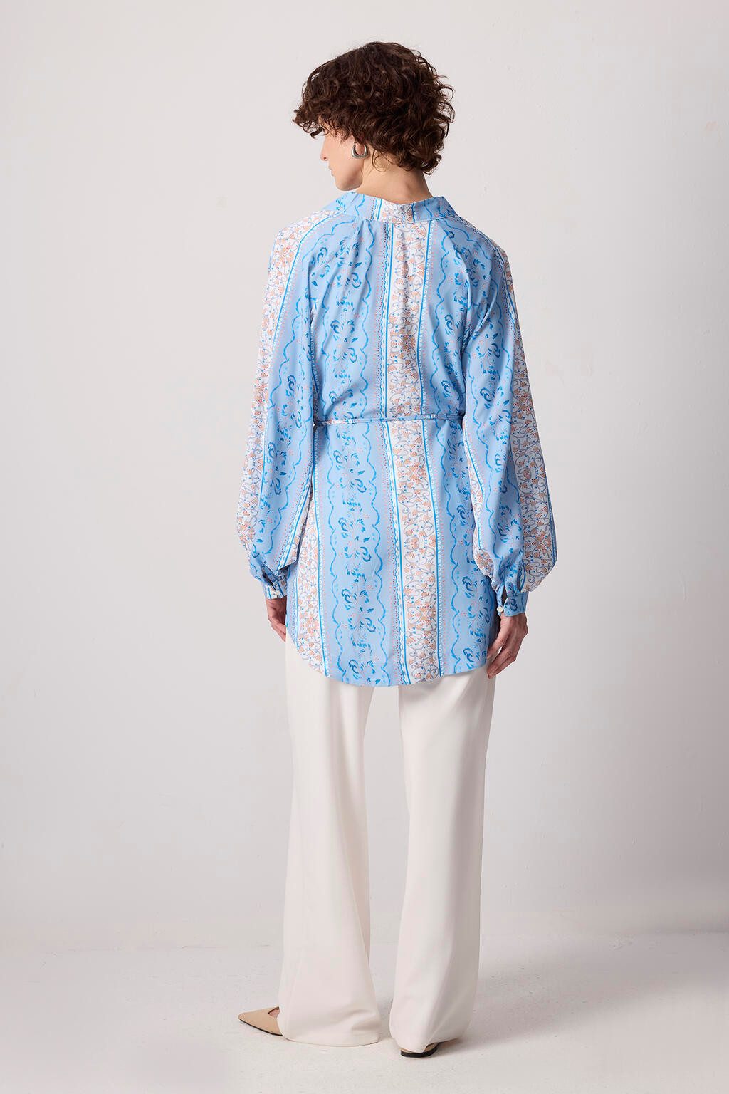touche prive Maxikleid Gemusterter Oversize-Kimono