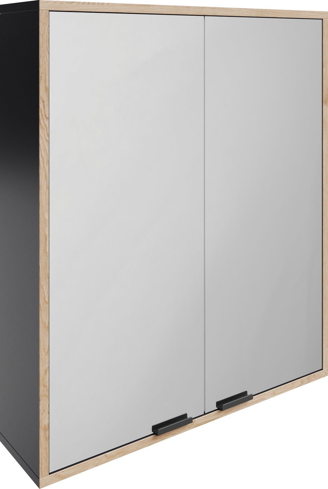 welltime Spiegelschrank 60cm | Grau Artisan / Eiche Grau Badmöbel, Breite MOLN