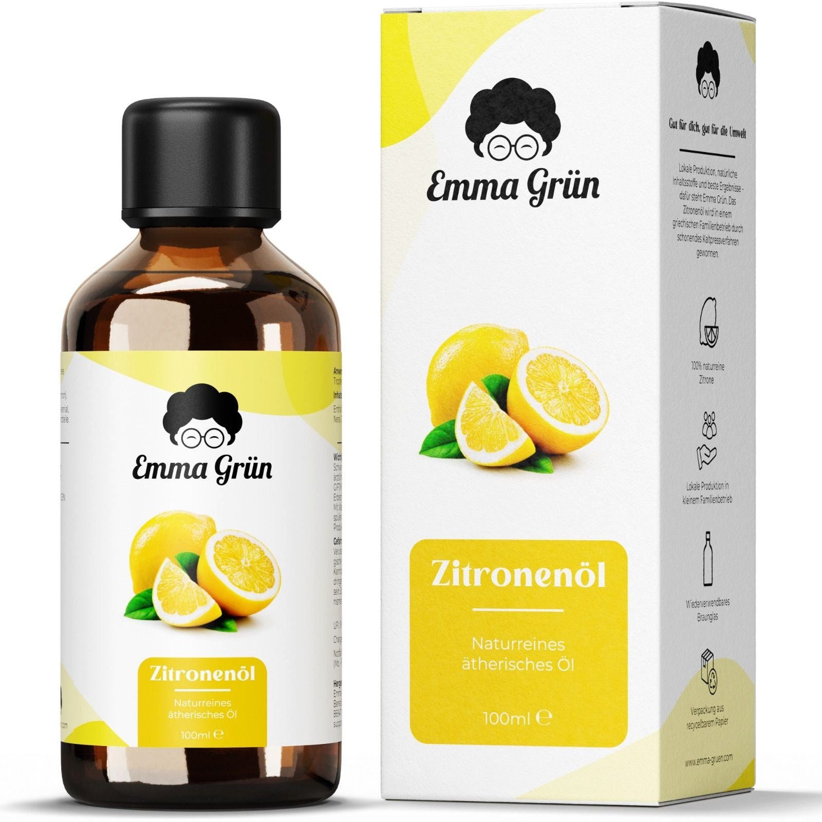 Duftöl Zitrone 100ml, ätherisch – fruchtig & frisch