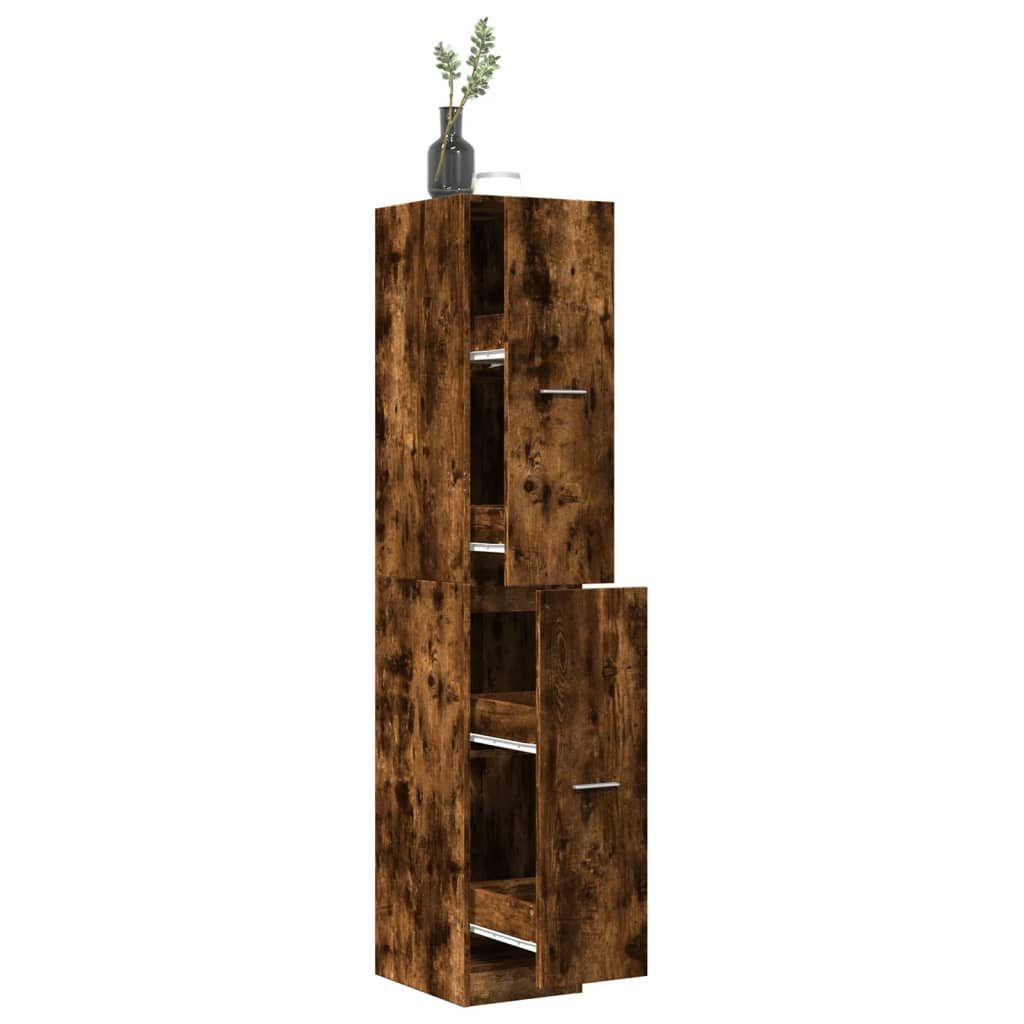 vidaXL Aktenschrank 30 x 41 x 1745 cm Aktenschrank Apothekerschrank Räuchereiche 30x41x174