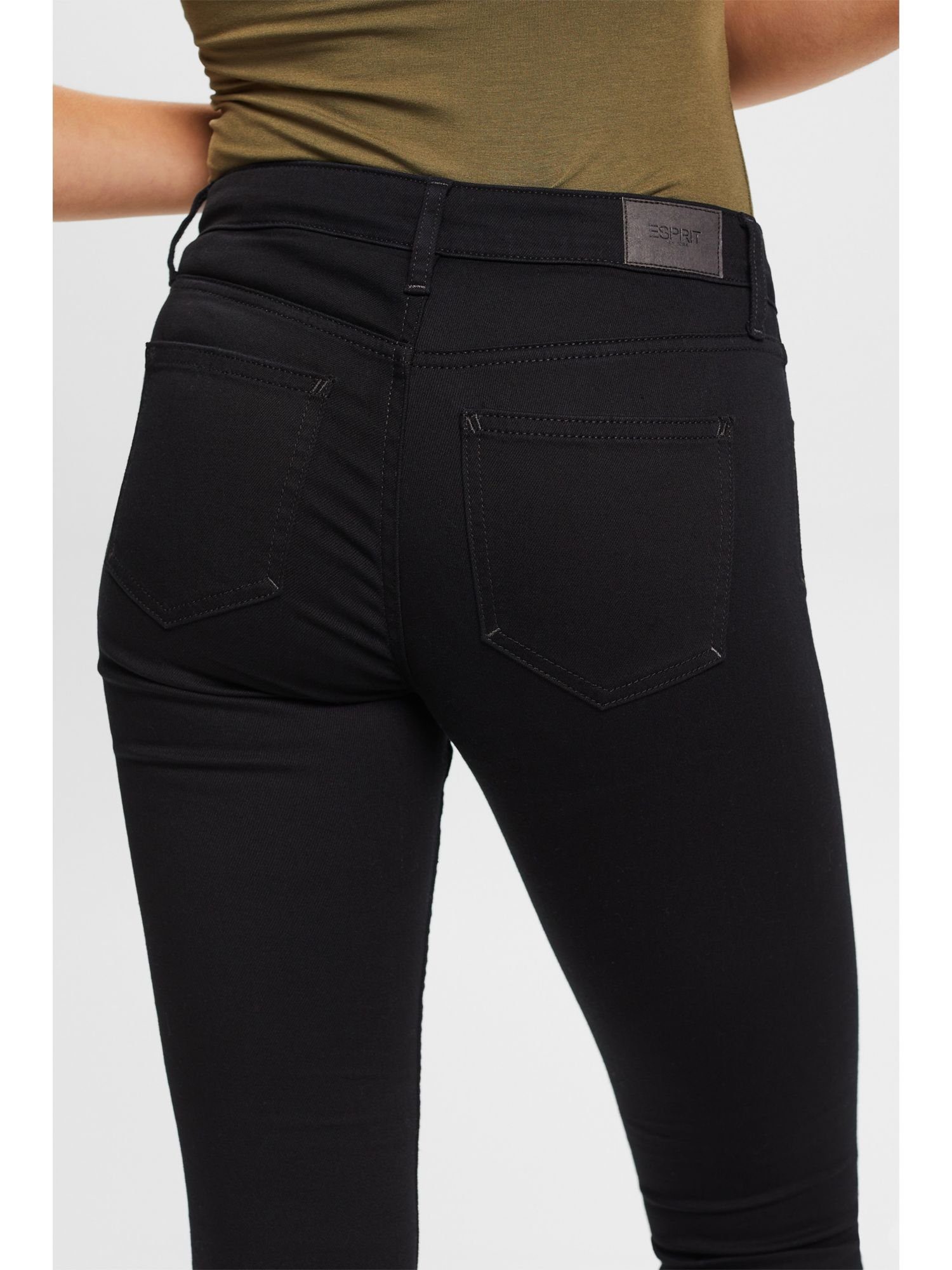 mit Recycelt: Esprit mittelhohem Skinny Bund Skinny-fit-Jeans Stretchjeans