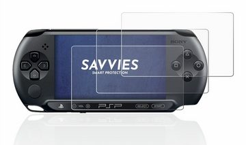 Savvies Schutzfolie für Sony PSP 1004, Displayschutzfolie, 6 Stück, Folie klar