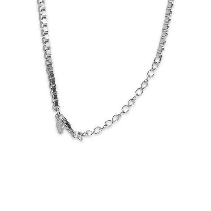 Sprezzi Fashion Silberkette Herren Halskette 925 Silber Box Stil verstellbar massiv hochwertig robust verstellbare Länge CQ10806