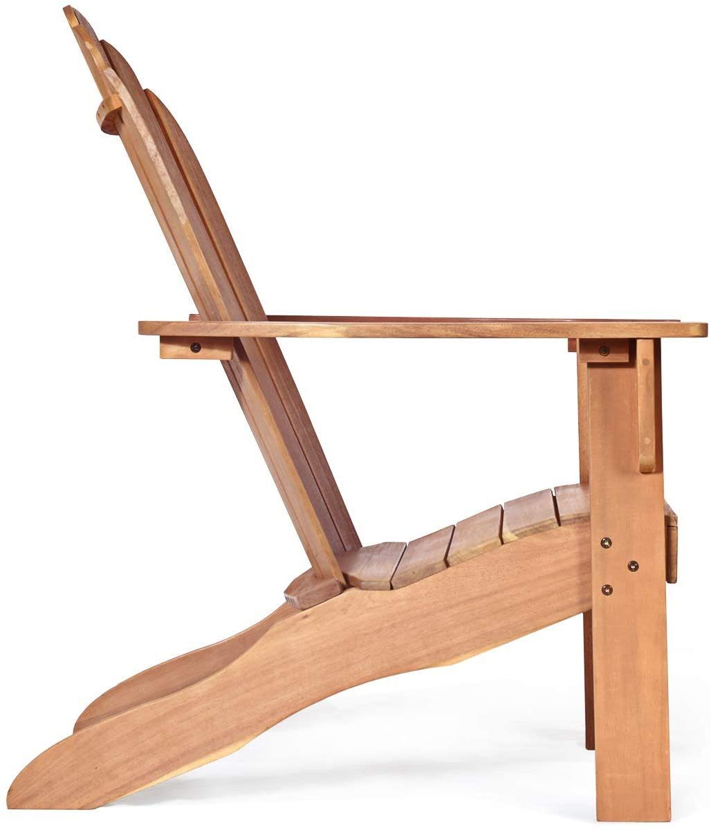 COSTWAY Gartenstuhl, Adirondack-Gartensessel, 69 x 88 x 103 cm