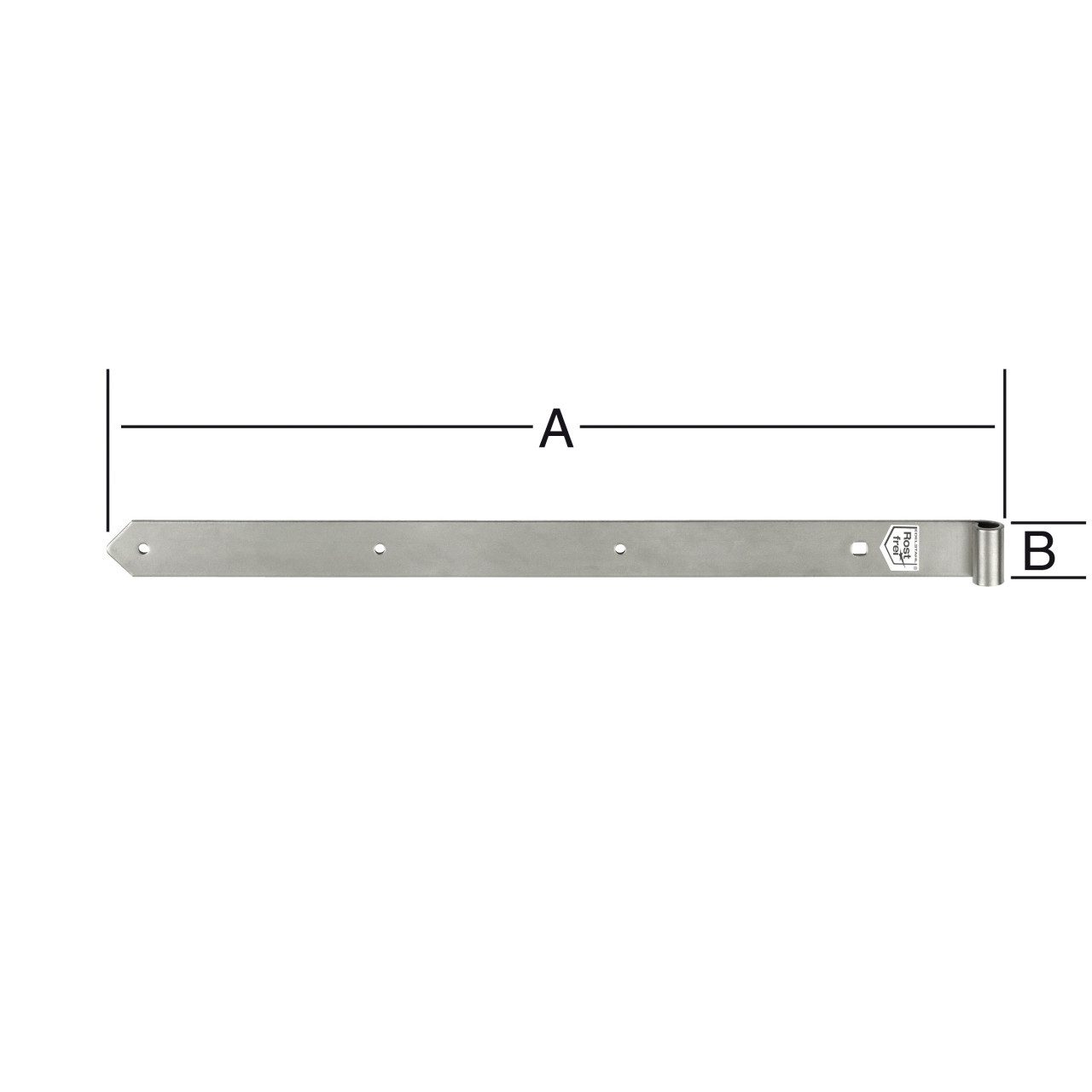 Vormann Ladenband Vormann Ladenbänder halbschwer 600 x 40 x 13 mm