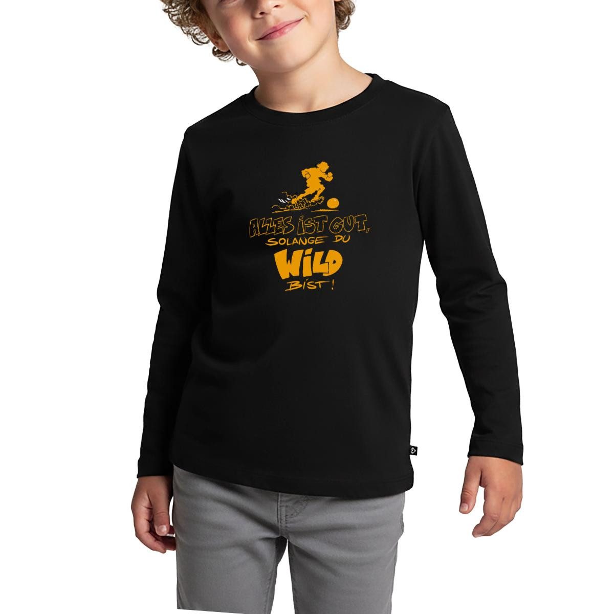 T-Shirt Die Wilden Kerle Spruch Motto Kinder Premium Langarmshirt