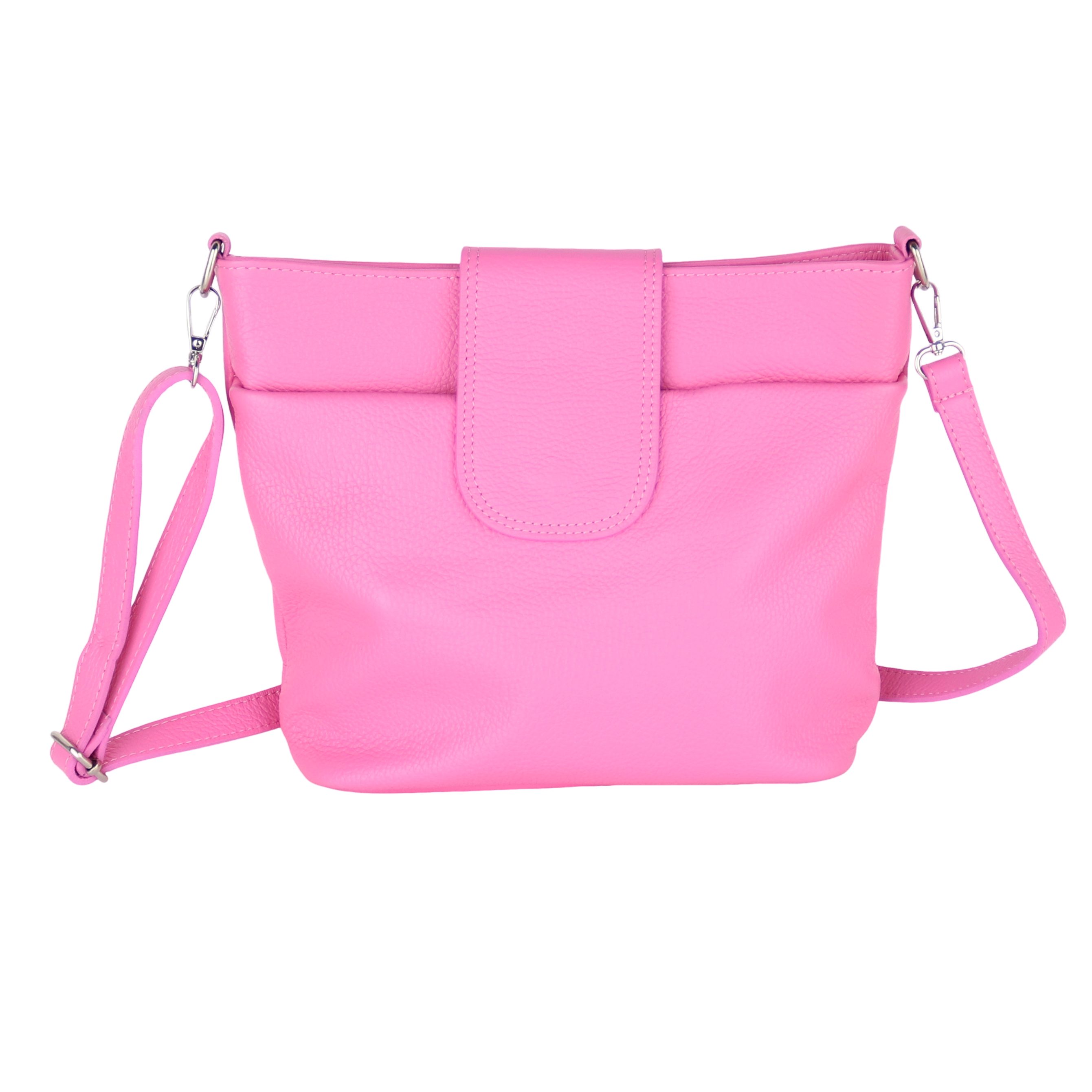 Umhängetasche Damen, Crossbody Bag, Echtleder Made in Italy