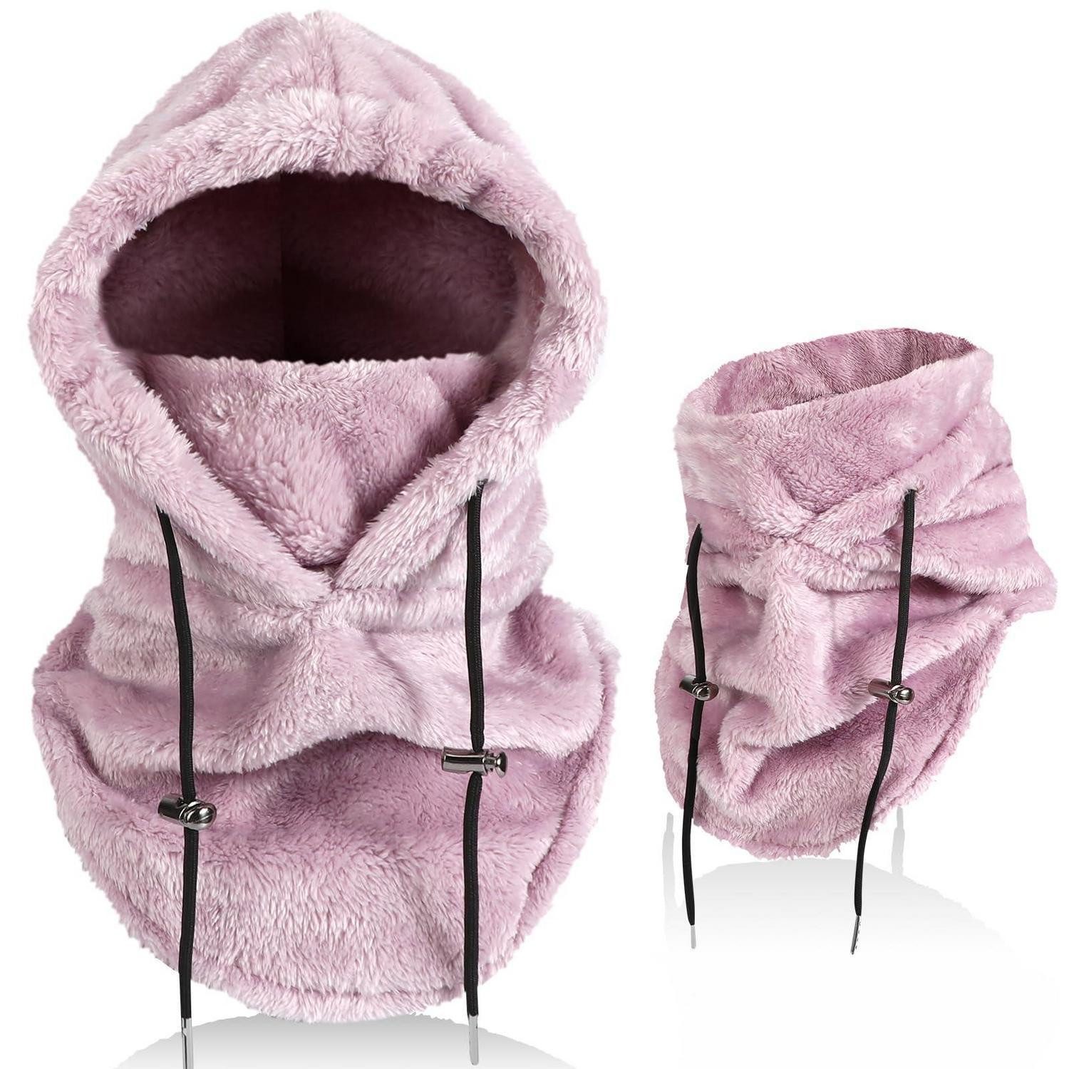 LuxusKollektion Sturmhaube Sturmhaube Thermo Fleece Winddicht Skimaske Halswärmer Lila