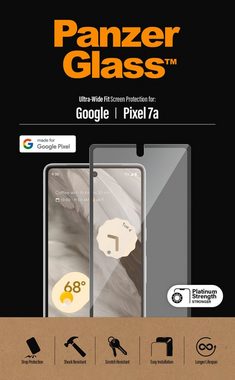 PanzerGlass Screen Protector Ultra Wide Fit für Google Pixel 7a, Displayschutzglas