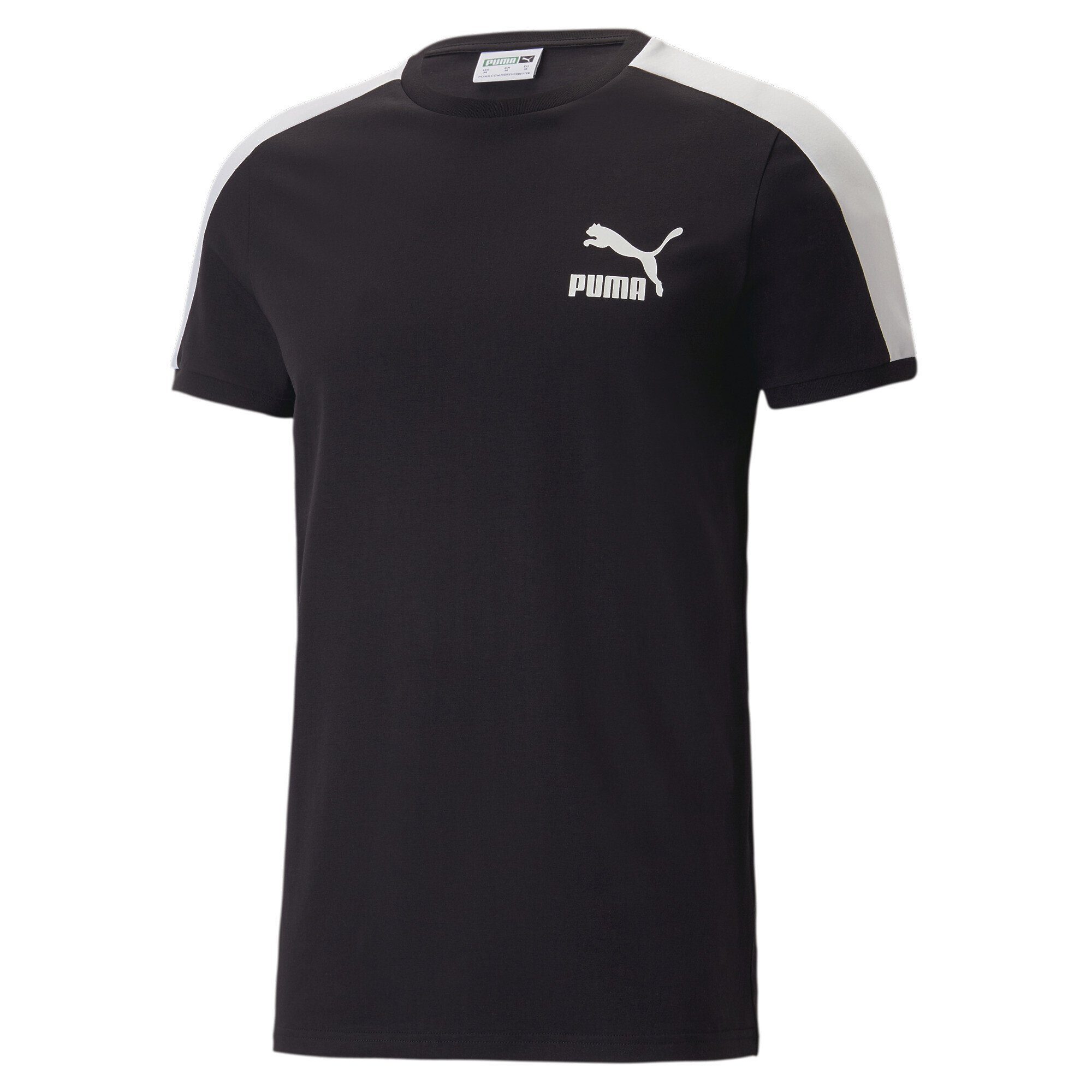 Herren PUMA Black T7 ICONIC T-Shirt T-Shirt
