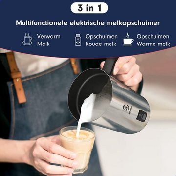 AG Milchaufschäumer AG190 Milchaufschäumer Elektrisch Antihaftbeschichtung 3 in 1, 500,00 W