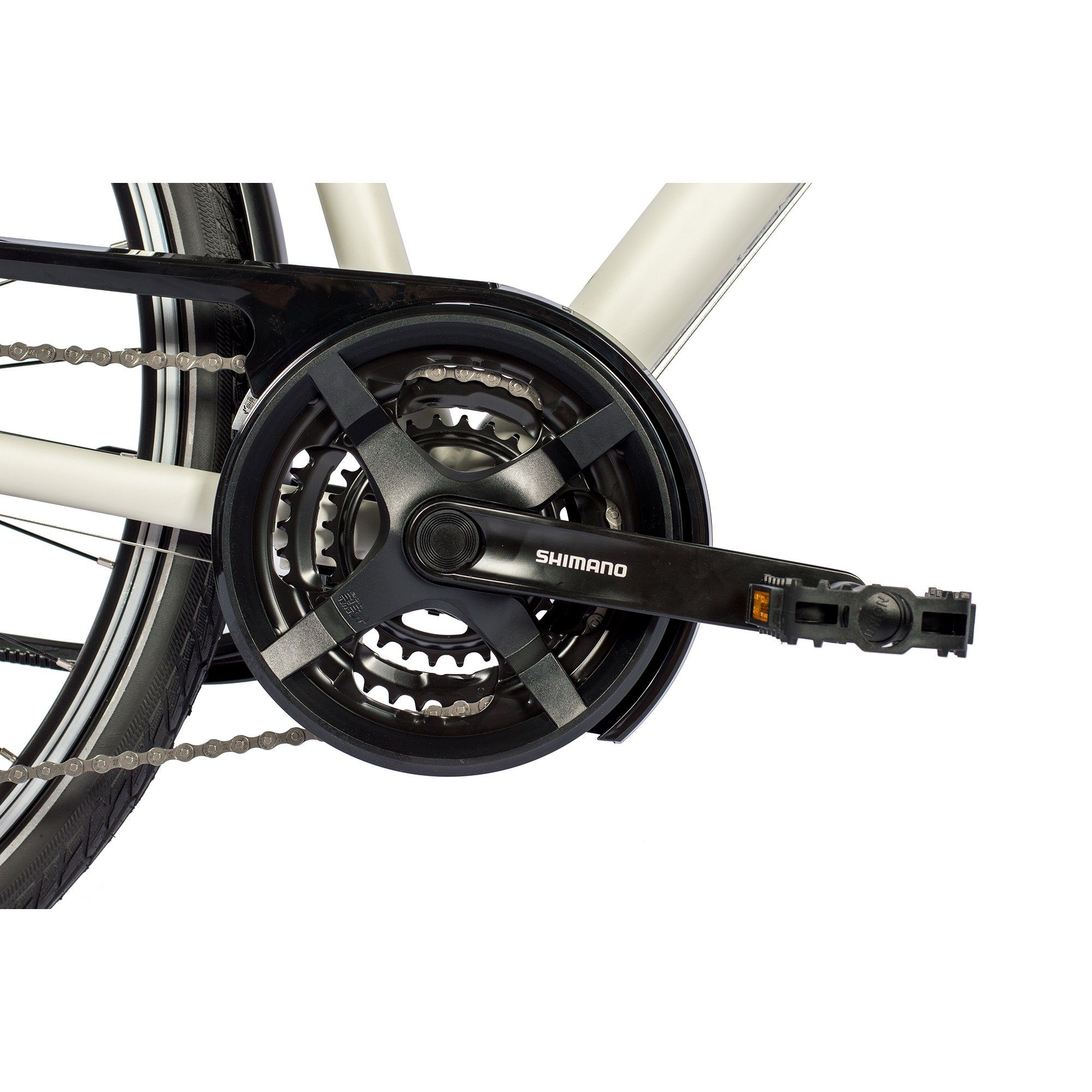 Airtracks Trekkingrad Damen Trekking Fahrrad 28 Zoll Trekkingrad TR.2825L, 24 Gang SHIMANO ALIVIO RD-M3100 SGS Alivio Schaltwerk, Kettenschaltung, Weiß Matt - Rahmenhöhen 48 cm & 52 cm » Mod. 2026