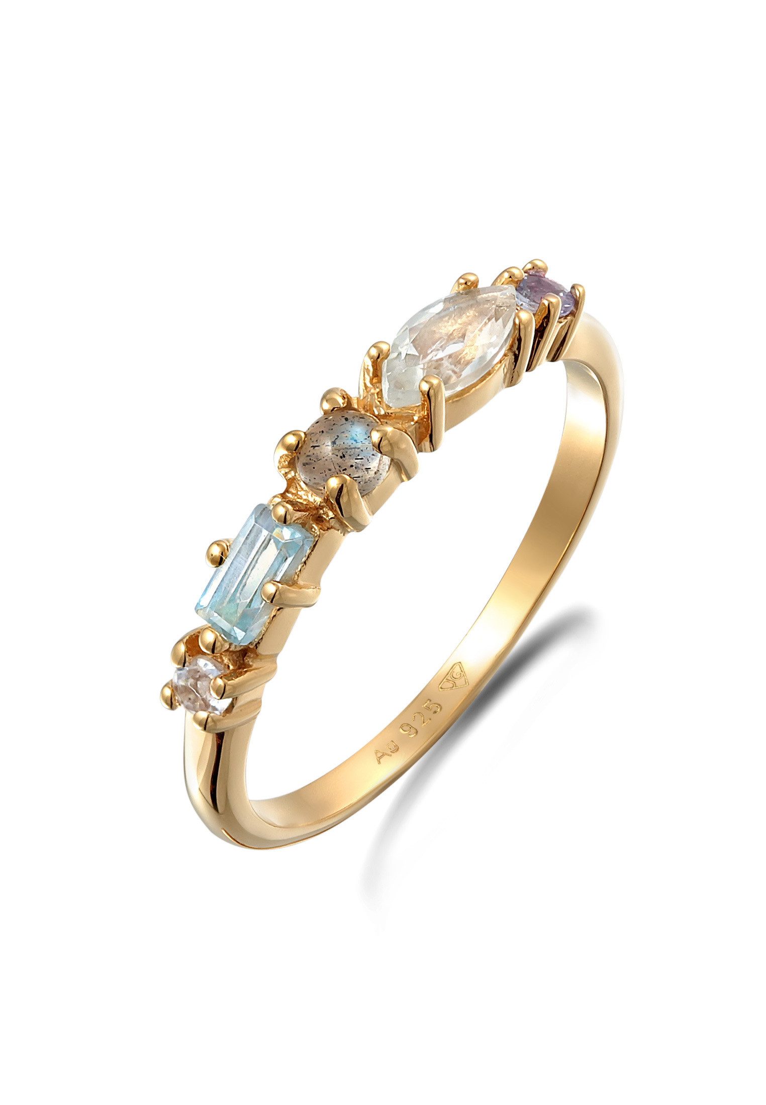 Elli Premium Fingerring Memoire Edelstein Ring günstig online kaufen