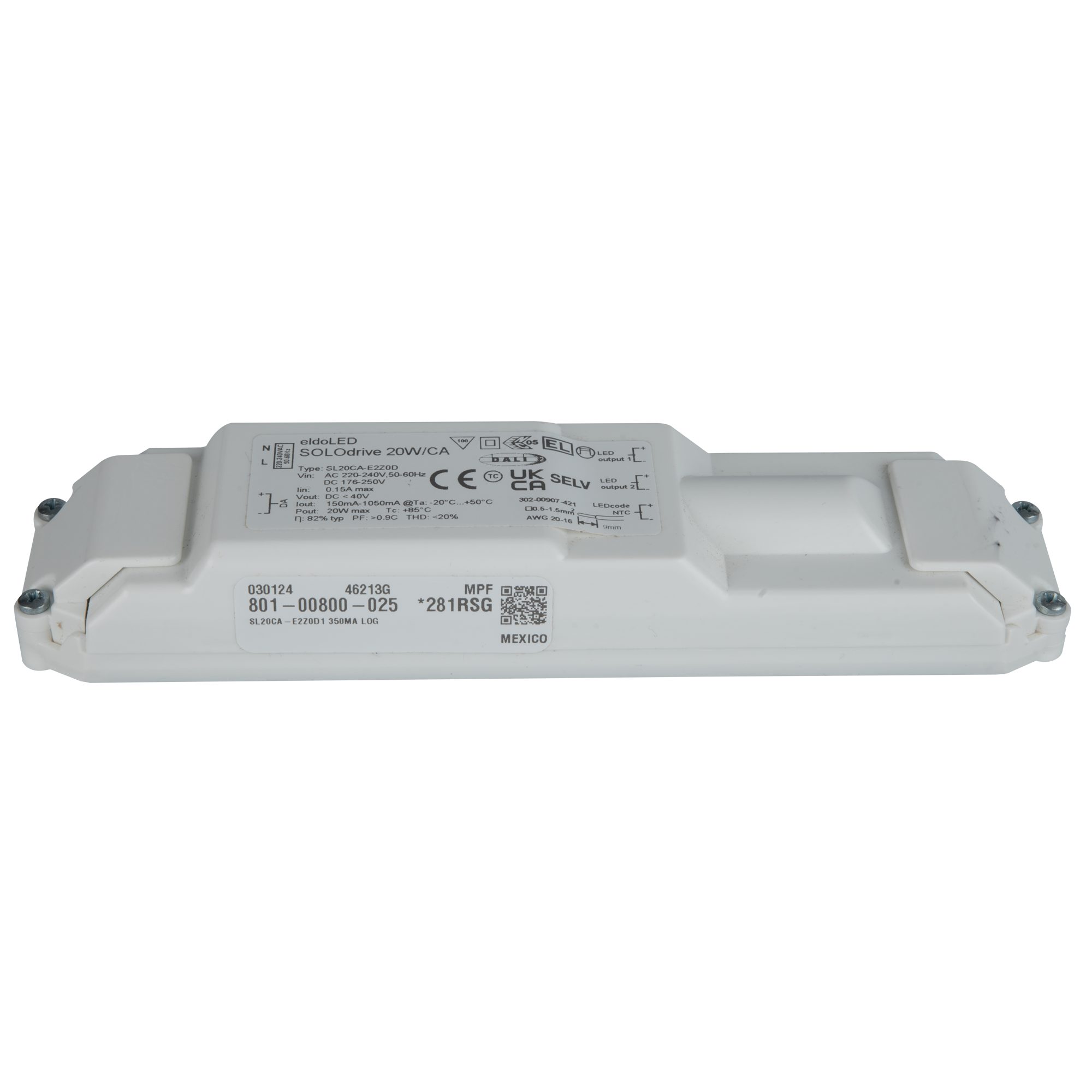 eldoLED EldoLED Solodrive 20 W Dali-2 Dim to dark LED driver SL20CA-E2Z0D1 LED Trafo