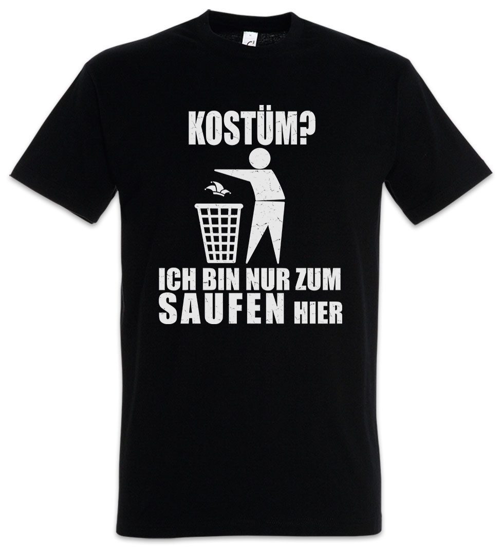 Urban Backwoods Print-Shirt Kostüm? Ich Bin Nur Zum Saufen Hier Herren T-Sh günstig online kaufen