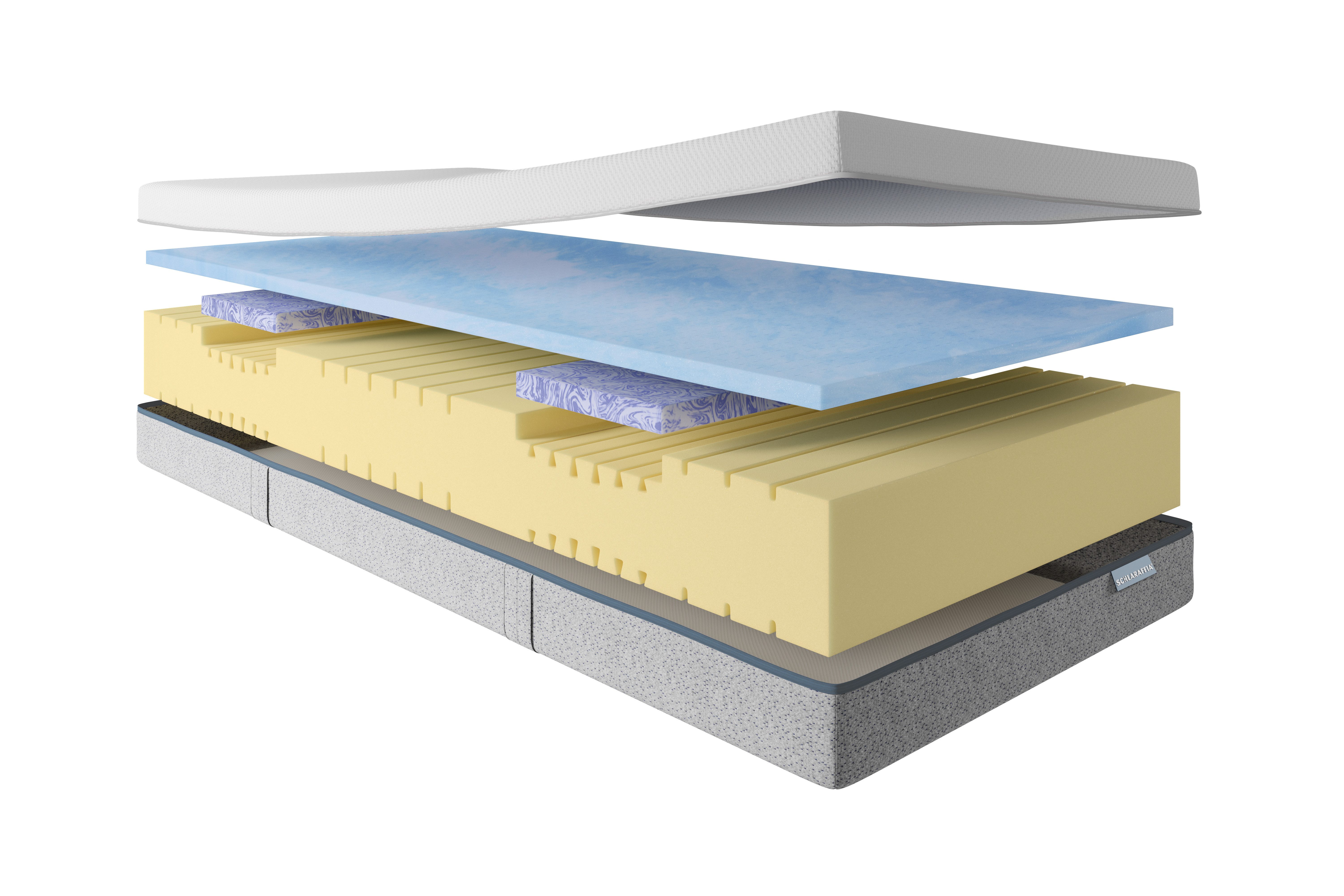 Kaltschaummatratze Schlaraffia Thermo Balance Premium, Schlaraffia, 23 cm hoch, optimale Druckentlastung durch Gelschaumauflage und Schulterpads