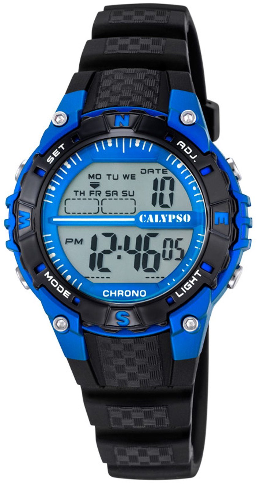 CALYPSO WATCHES Chronograph Digital Crush, K5684/5, Armbanduhr, Quarzuhr, Herrenuhr, Datum, Digitalanzeige, Stoppfunktion