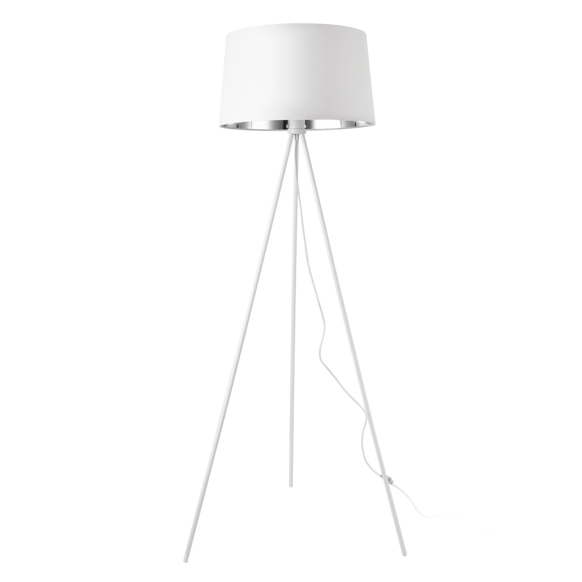 ohne Leuchtmittel, weiß »Manchester« Metall Lampe Design Stehleuchte Stehlampe, lux.pro