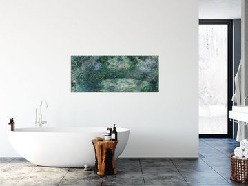 Pixxprint Glasbild Claude Monet - Seerosen V, Claude Monet - Seerosen V (1 St), Glasbild aus Echtglas, inkl. Aufhängungen und Abstandshalter