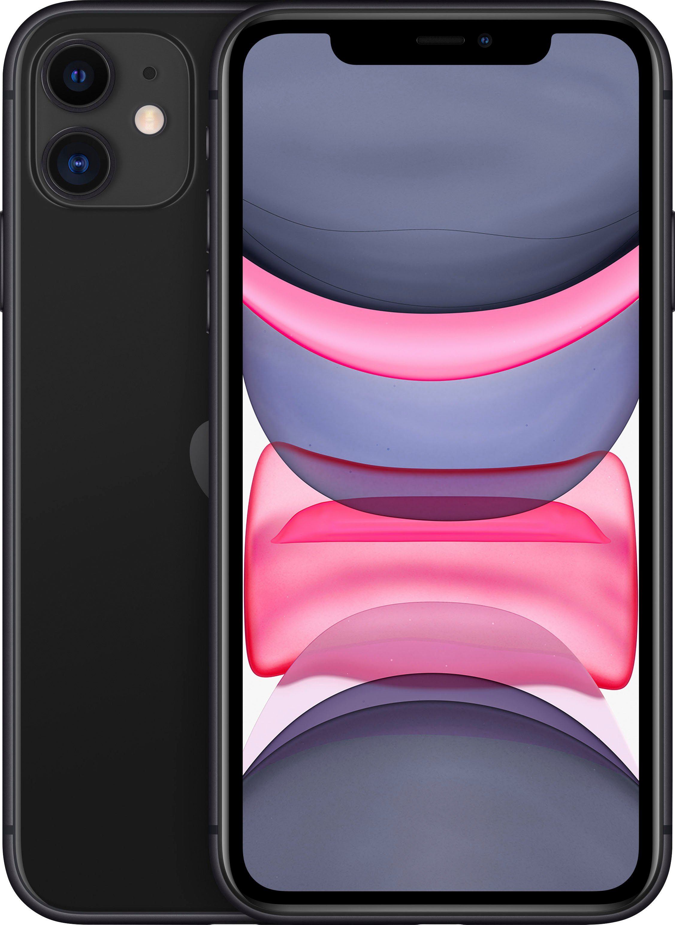 Apple iPhone 11 Smartphone (15,5 cm/6,1 Zoll, 64 GB Speicherplatz, 12 MP Kamera, ohne Strom-Adapter und Kopfhörer)