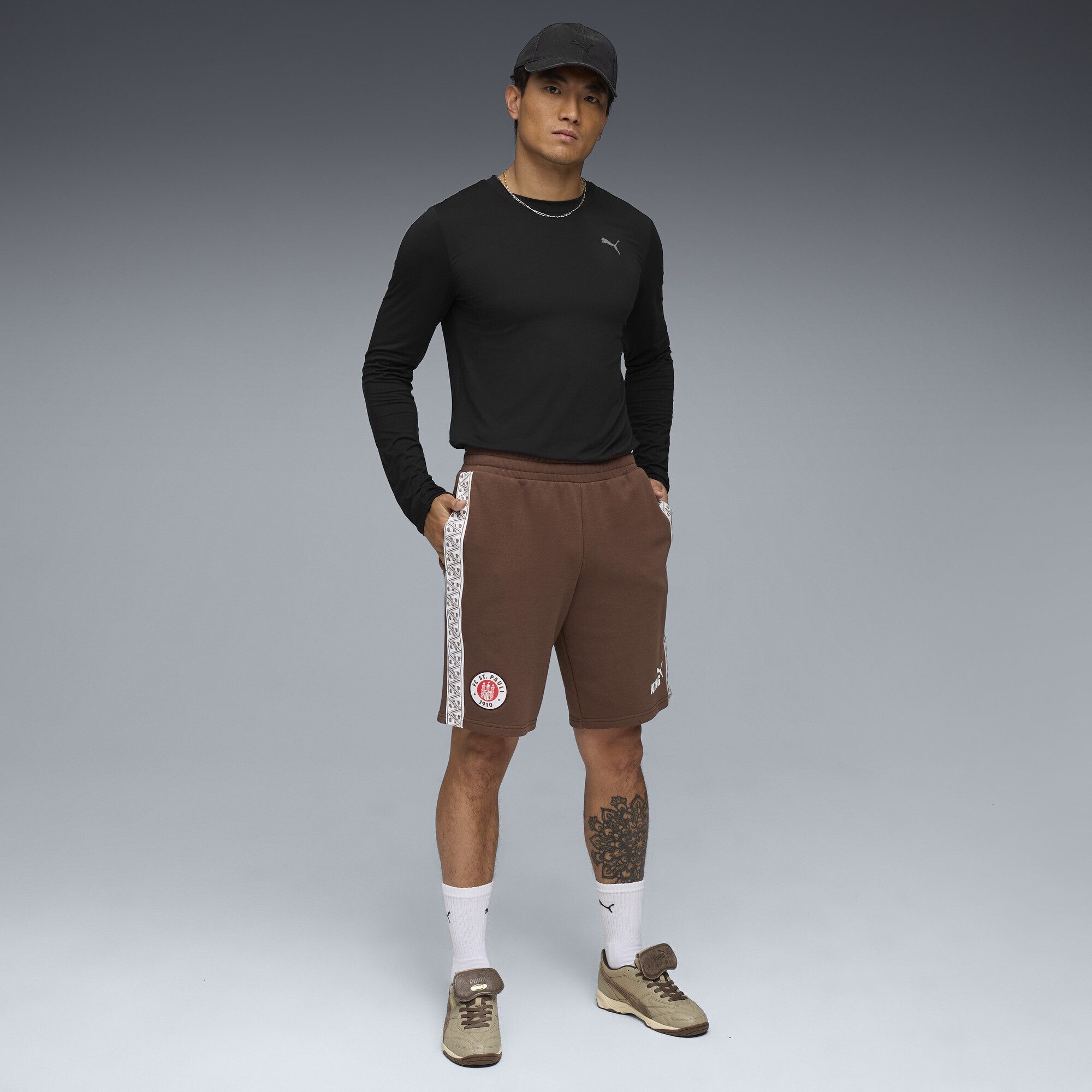 PUMA Sporthose FC St. Pauli KING Sweat-Shorts Herren