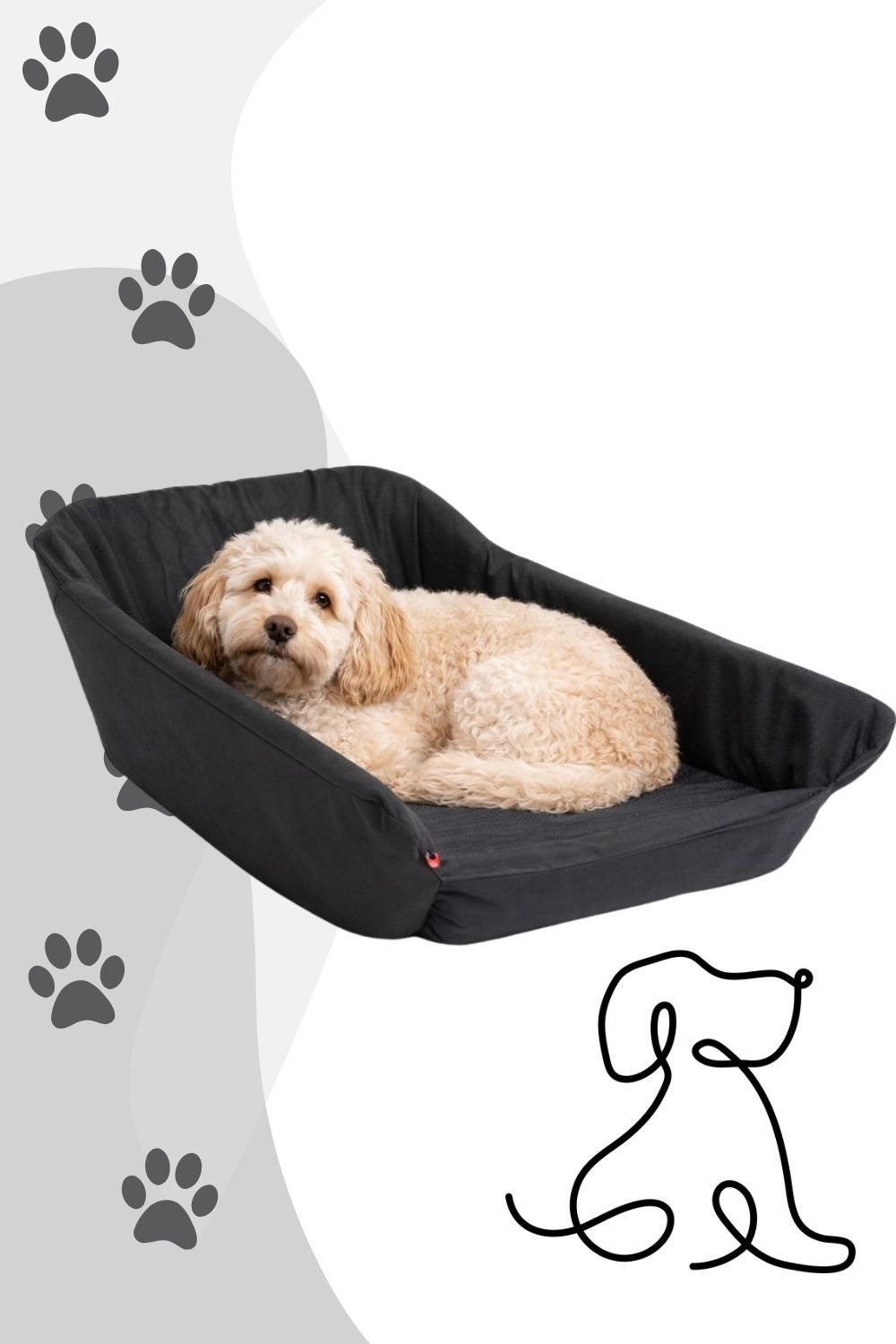 Hamax Fahrradhundeanhänger Hundebett für Milou S Hundeanhänger