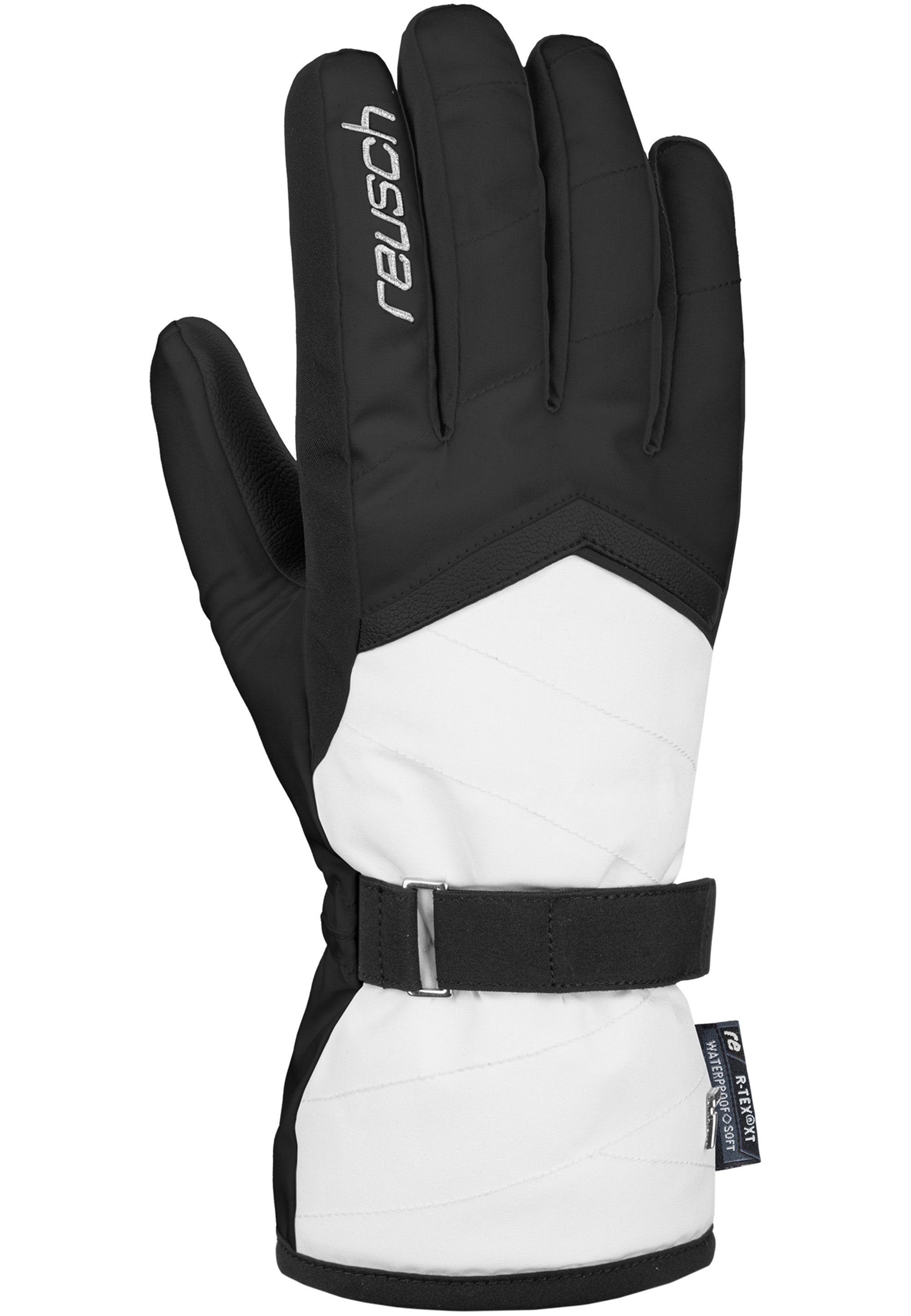 Reusch schwarz-weiß Skihandschuhe Moni R-TEX® mit XT innovativer Insert-Membran