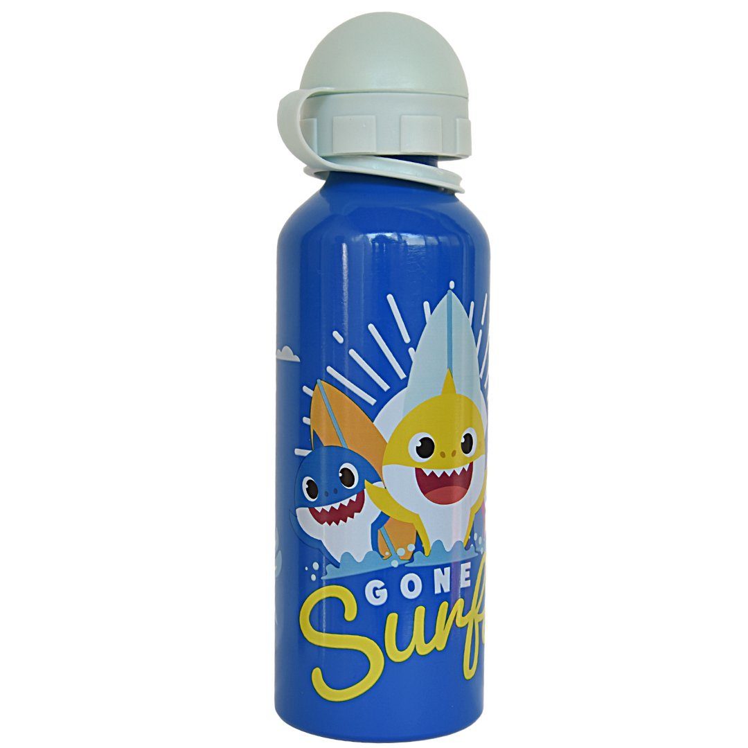 Baby Shark Trinkflasche, Kinder Sport-Aluminiumflasche 520 ml BPA frei
