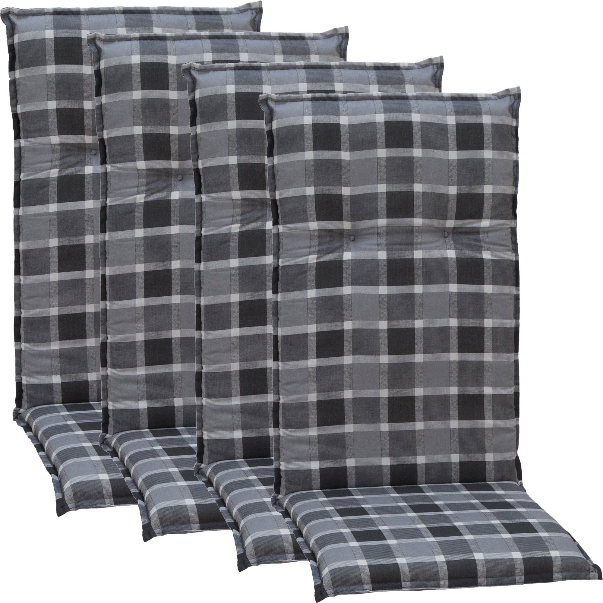 Preisvergleich für NYVI Hochlehnerauflage Hochlehner Auflagen 4er Set
