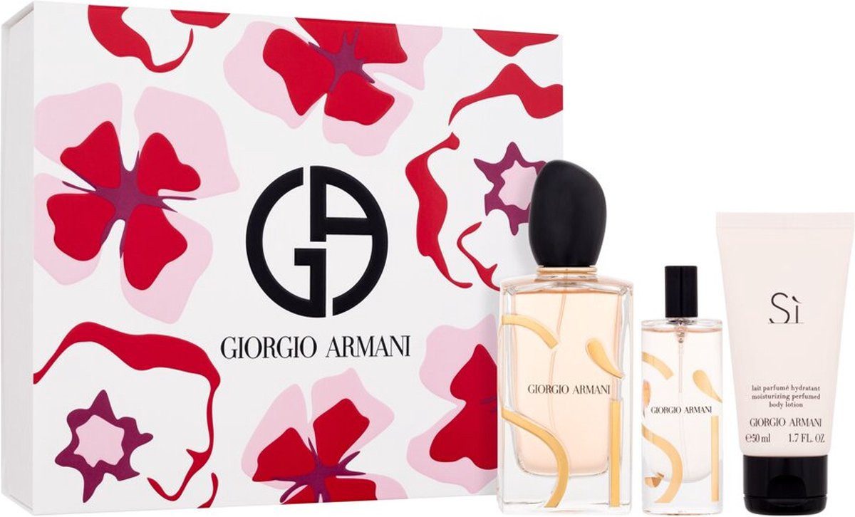 Giorgio Armani Eau de Parfum ARMANI SI PASSIONE SET: EDP SPRAY 100ML + EDP 15ML + BL 50ML
