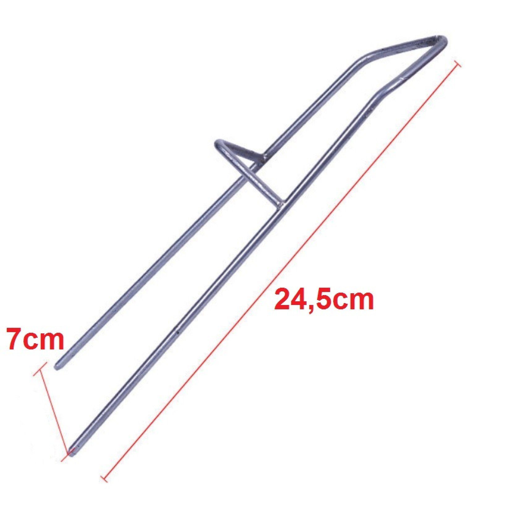 Set BAYLI Boden, Metall Rutenständer 2er - Angelrutenhalter Rutenhalter Angelkescher aus