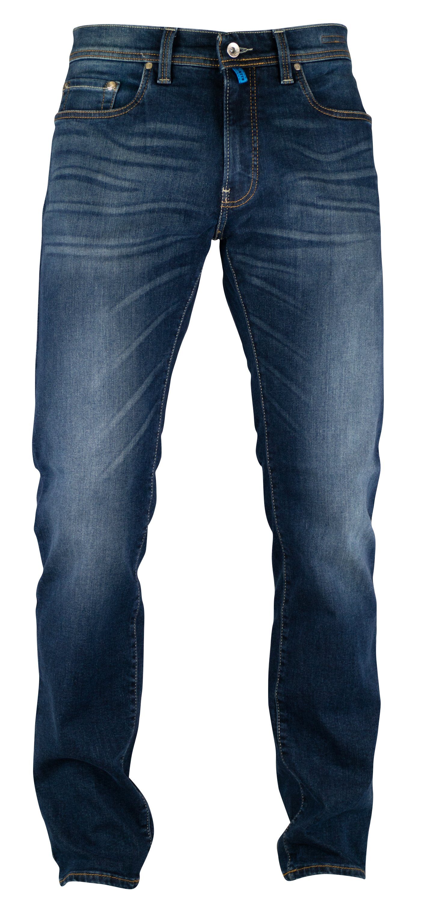 Pierre Cardin 5-Pocket-Jeans PIERRE CARDIN FUTUREFLEX LYON mid sun vintage blue used washed 3451 | Jeans
