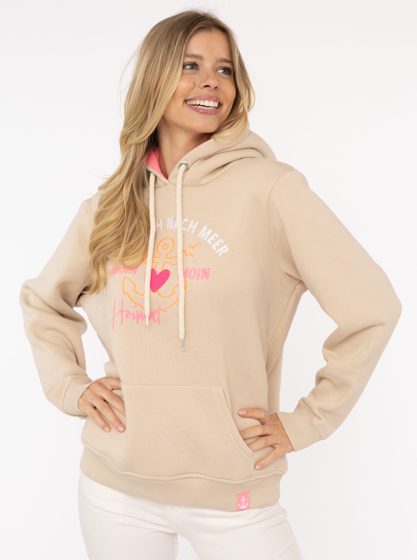 Zwillingsherz Hoodie "Fernweh nach Meer" mit günstig online kaufen