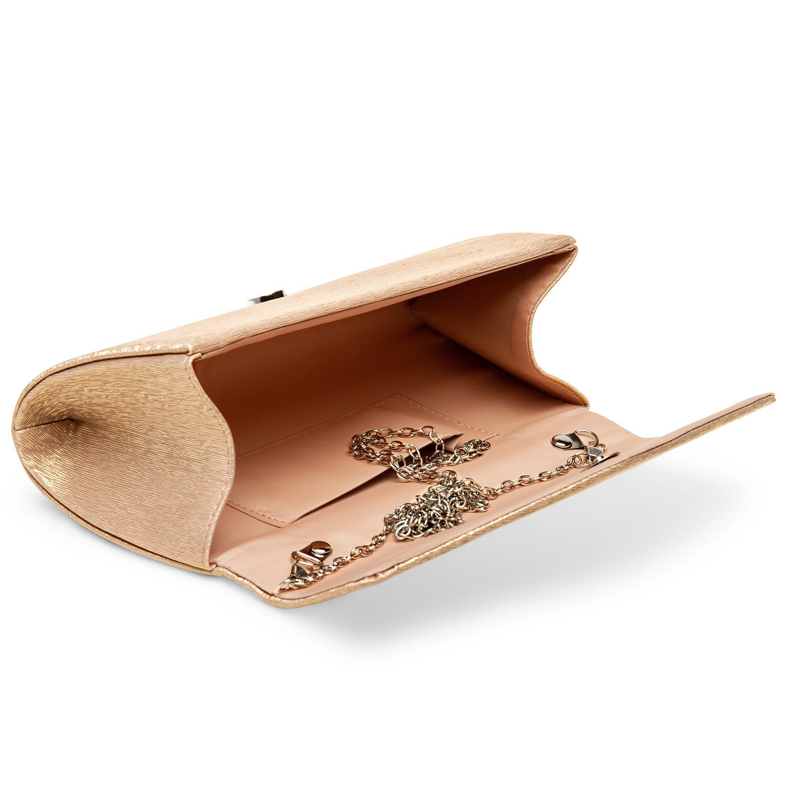 Caspar Clutch TA526 Damen elegante Glanz Abendtasche