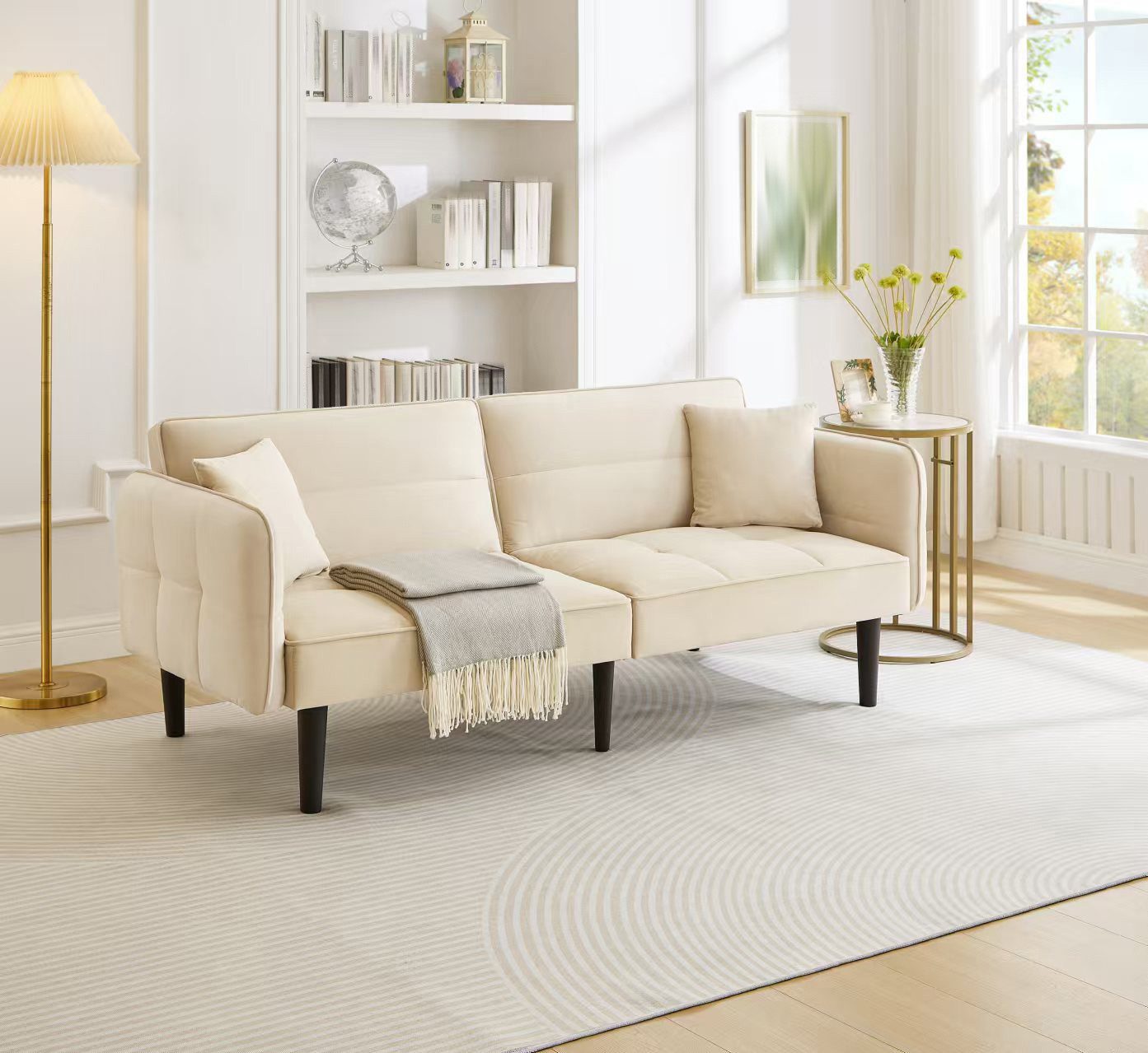 OKWISH Schlafsofa 2-in-1 Verstellbares Sofa mit günstig online kaufen