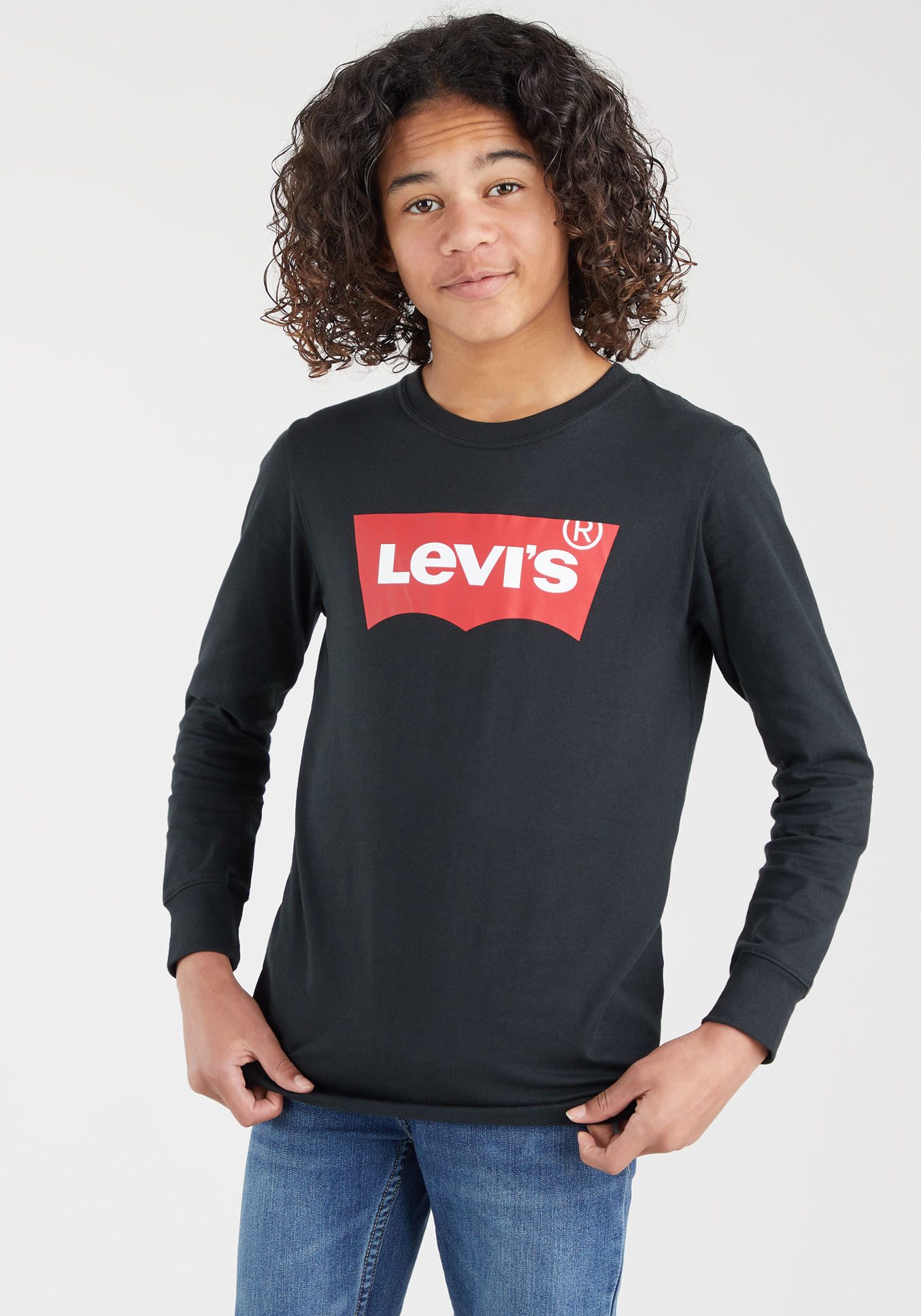 Levi's® Kids Langarmshirt L/S BATWING TEE mit Logo Print for BOYS – Bild 2 von 5