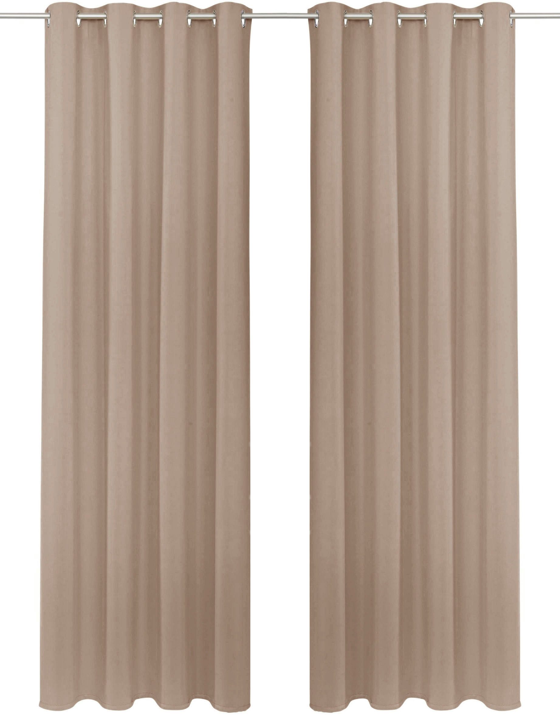 my home Gardine SOLA (1 St), Ösen, verdunkelnd, Polyester, blickdicht, Ösen-Aufhängung, wärmeabweisend, 1er oder 2er Set. Reduzierter Preis € 4,07. Unverbindliche Preisempfehlung € 23,99