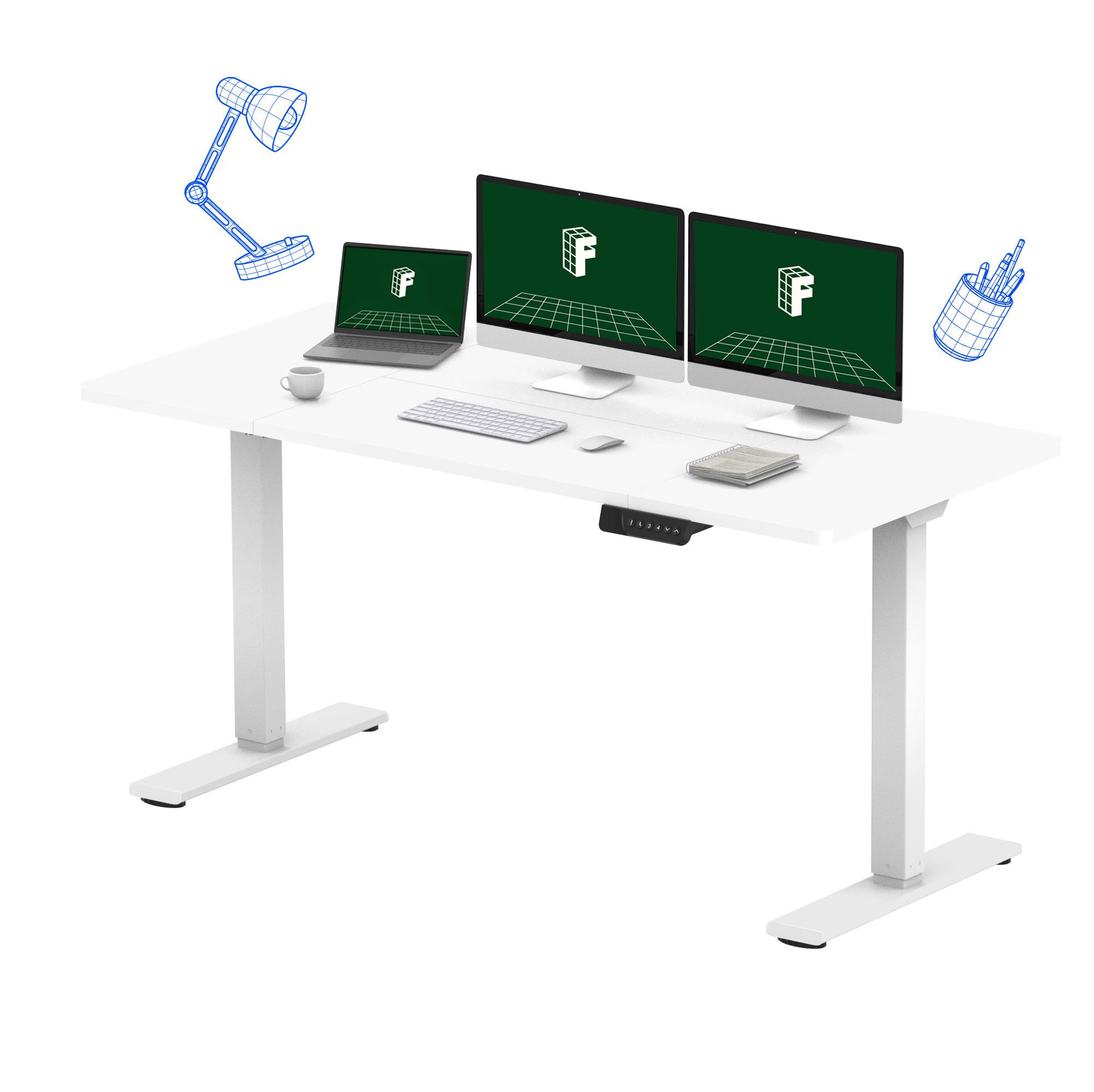 FLEXISPOT Schreibtisch Sitz-Steh-Tisch mit Memory-Funktionen (110X54/140X70 günstig online kaufen