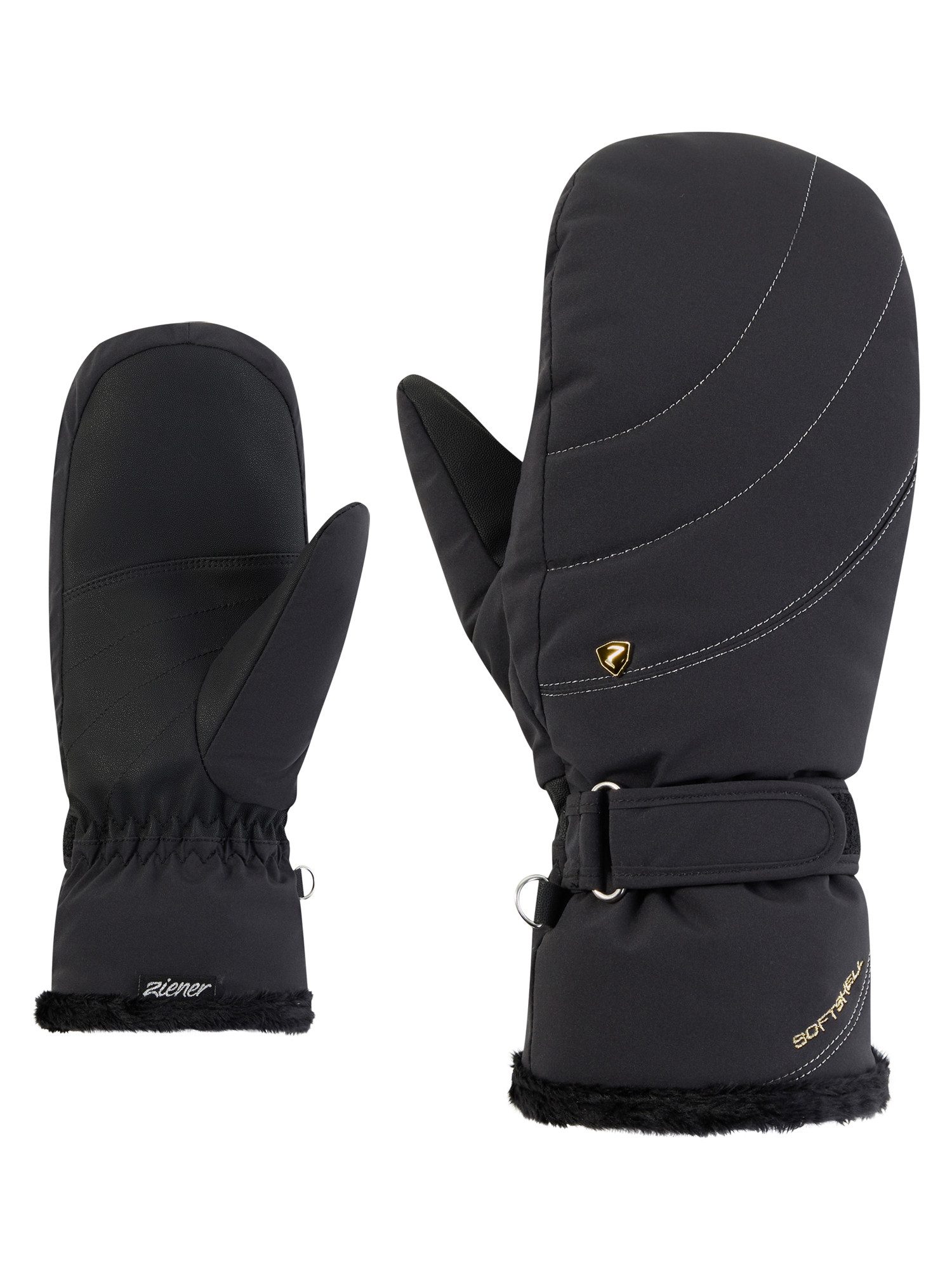 Ziener Fäustlinge KEAKI-Z AQUASHIELD® PrimaLoft® DAMEN wasserdicht, winddicht, atmungsaktiv, extra warm, Plüschfutter