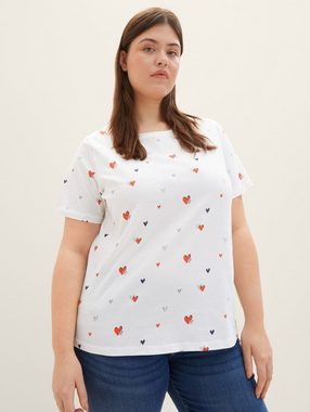TOM TAILOR PLUS T-Shirt Plus - T-Shirt mit Allover-Print 
